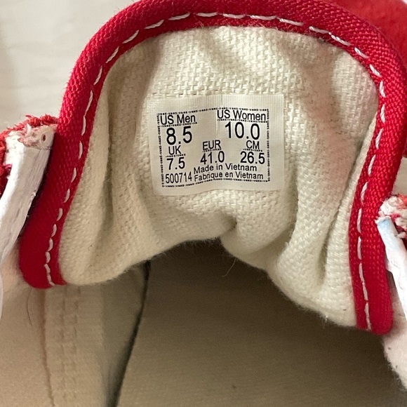 Vans Sneakers Men’s Classic Retro Red Suede Shoes Skater 8.5 - Picture 6 of 7